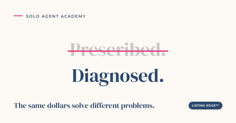 A Price Reduction Is a Guess - Solo Agent Academy article