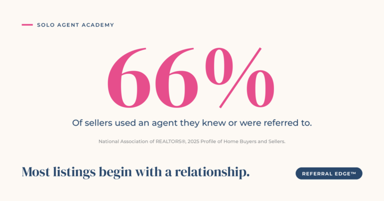Referrals Are Maintenance, Not Luck - Solo Agent Academy article